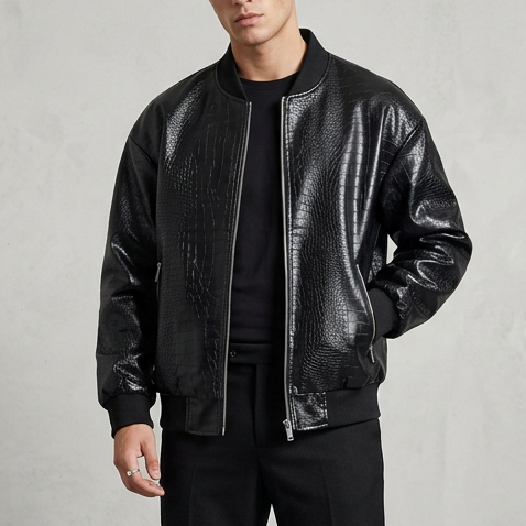Gangster Trendy Leather Jacket